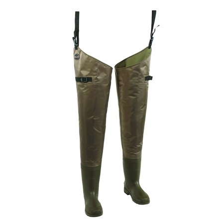 ALLEN CO Black River Hip Fishing Waders, Size 13, Brown 11763
